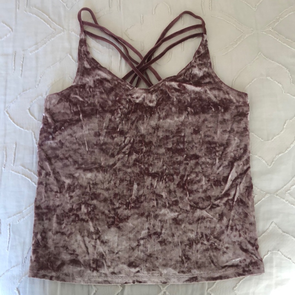 Velvet Crop Top